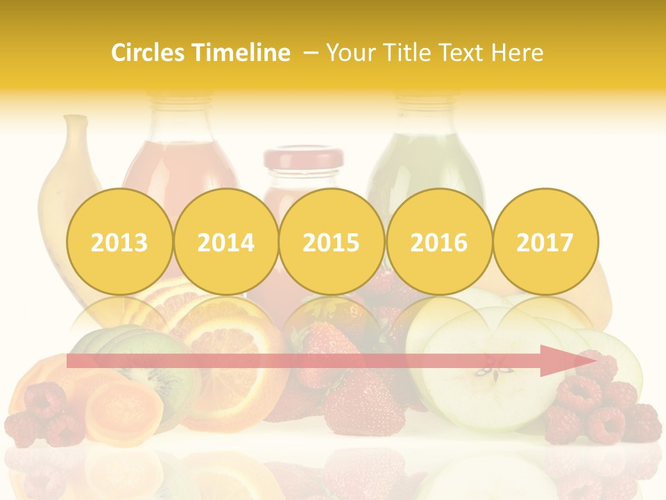 Vegetarian Bottle Beverage PowerPoint Template