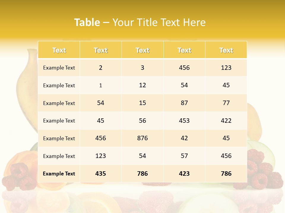 Vegetarian Bottle Beverage PowerPoint Template