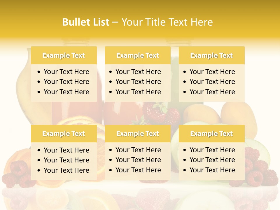 Vegetarian Bottle Beverage PowerPoint Template
