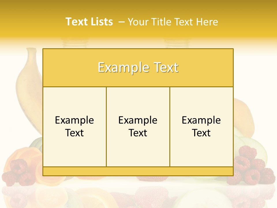 Vegetarian Bottle Beverage PowerPoint Template