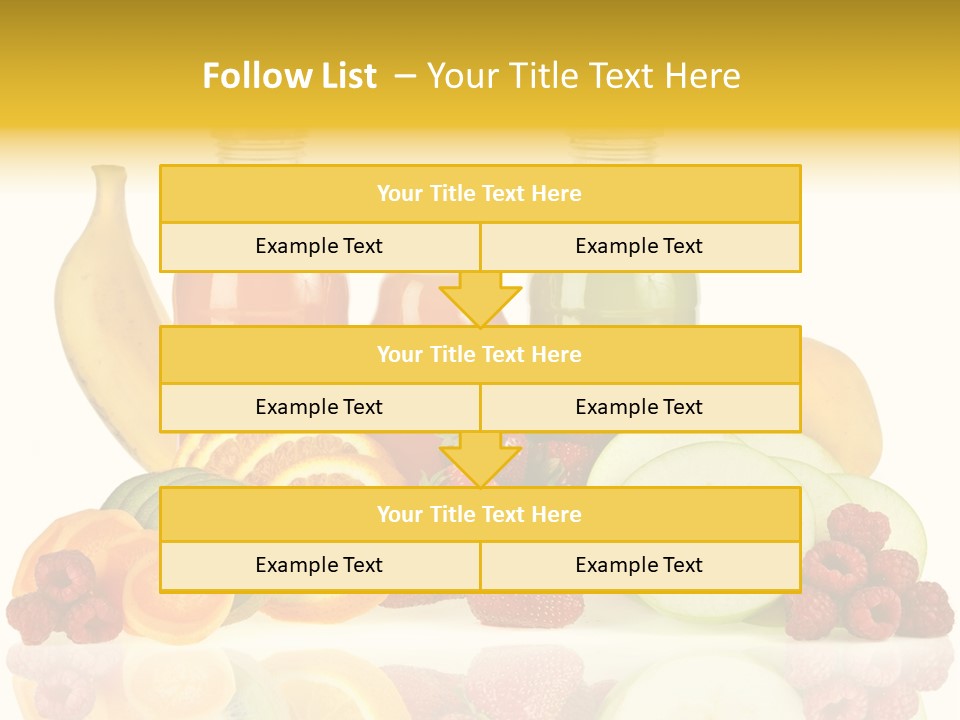 Vegetarian Bottle Beverage PowerPoint Template