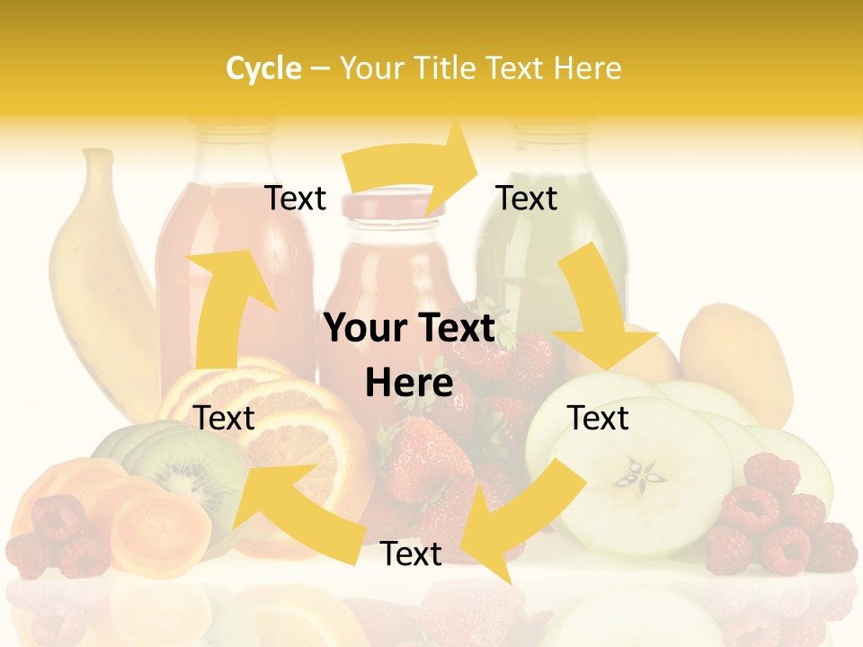 Vegetarian Bottle Beverage PowerPoint Template