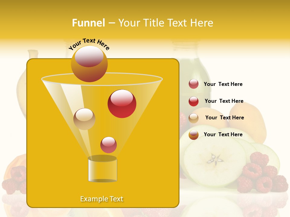 Vegetarian Bottle Beverage PowerPoint Template