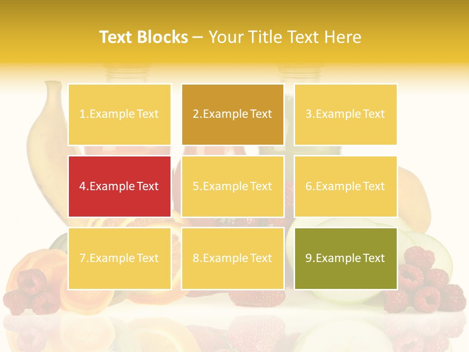 Vegetarian Bottle Beverage PowerPoint Template