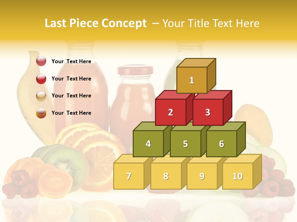 Vegetarian Bottle Beverage PowerPoint Template