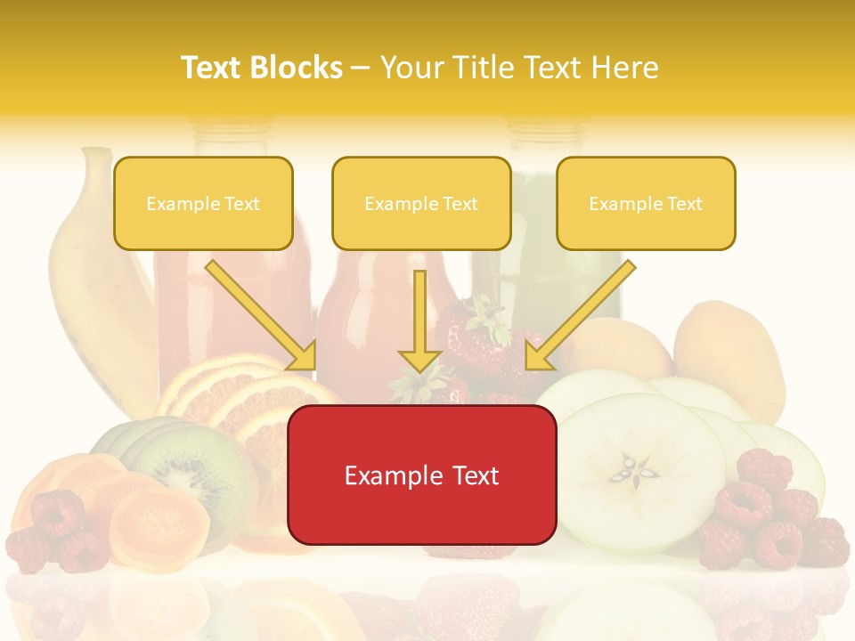 Vegetarian Bottle Beverage PowerPoint Template