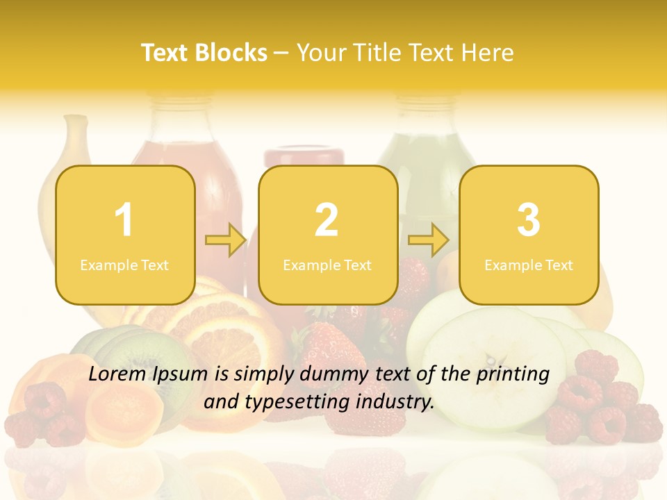 Vegetarian Bottle Beverage PowerPoint Template