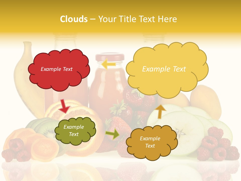 Vegetarian Bottle Beverage PowerPoint Template