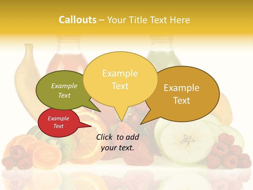 Vegetarian Bottle Beverage PowerPoint Template