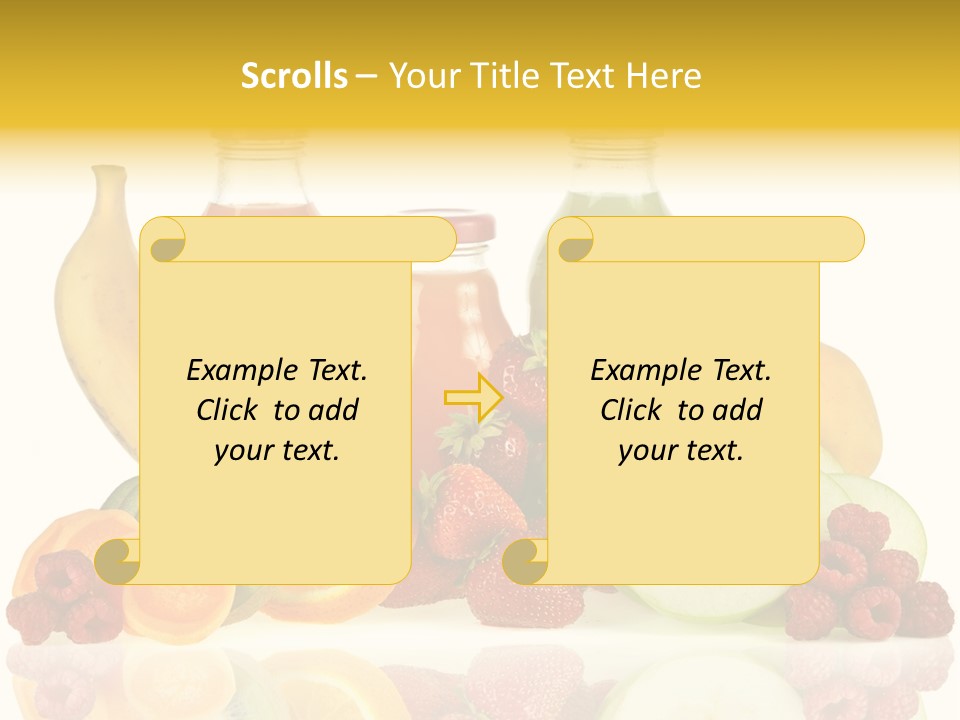 Vegetarian Bottle Beverage PowerPoint Template