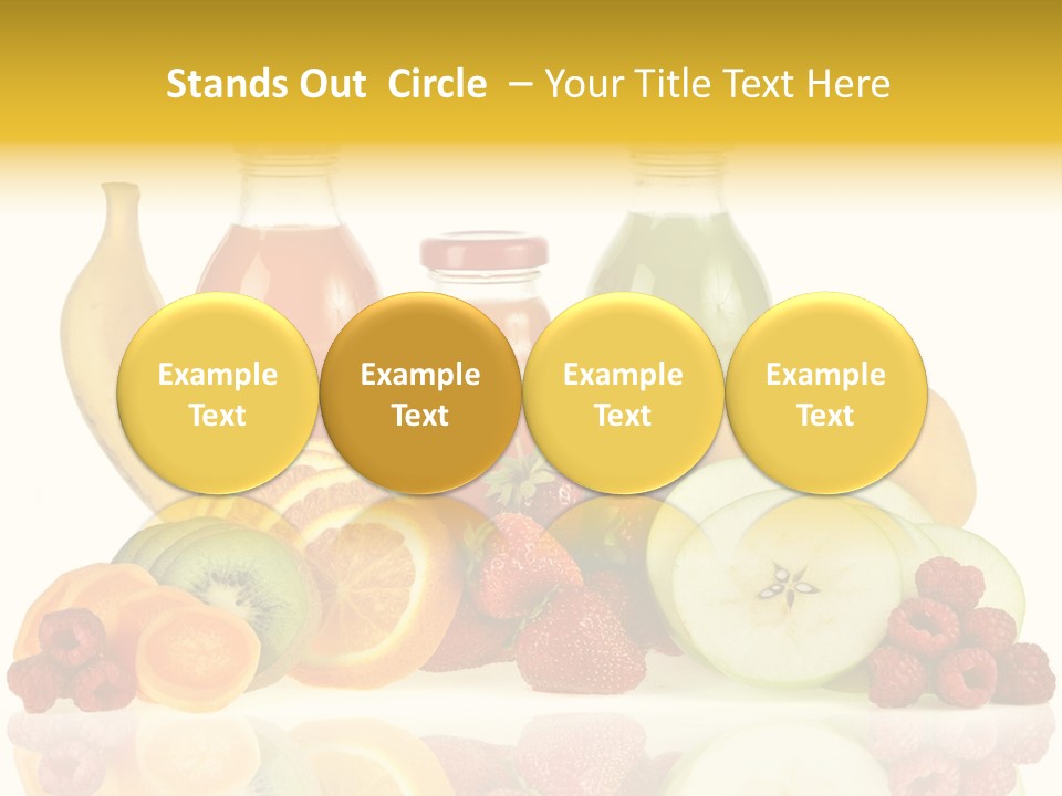 Vegetarian Bottle Beverage PowerPoint Template