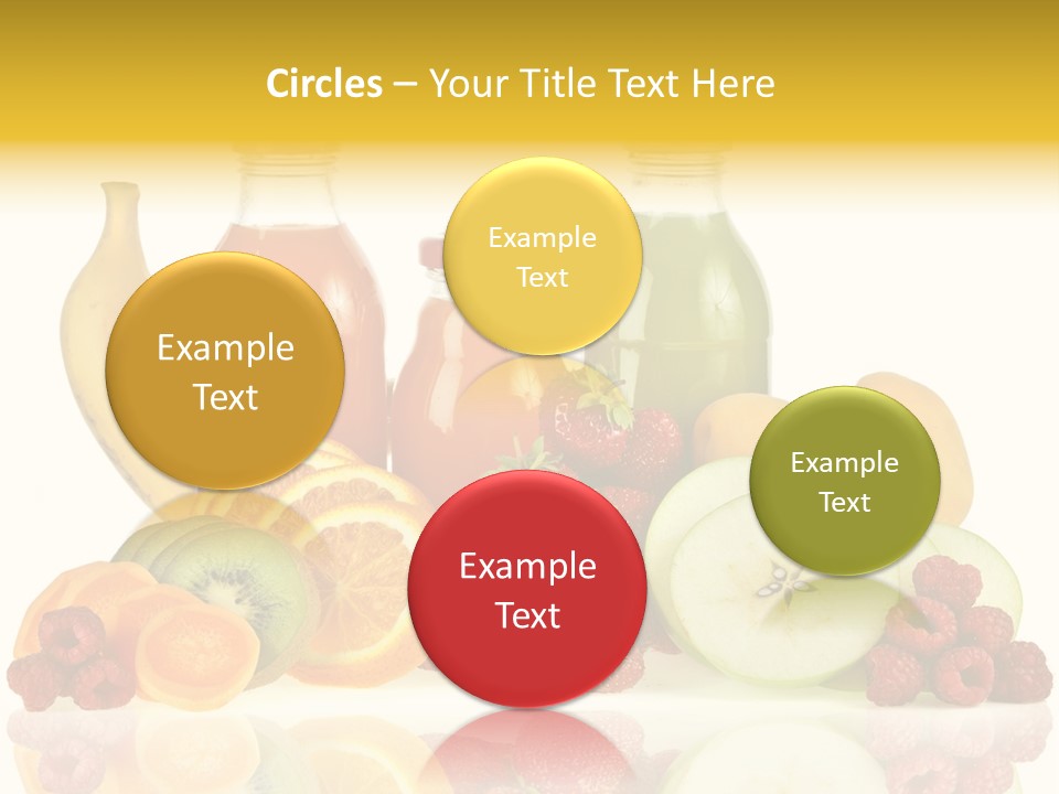 Vegetarian Bottle Beverage PowerPoint Template