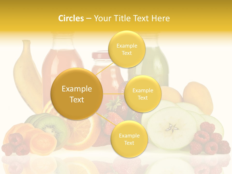 Vegetarian Bottle Beverage PowerPoint Template