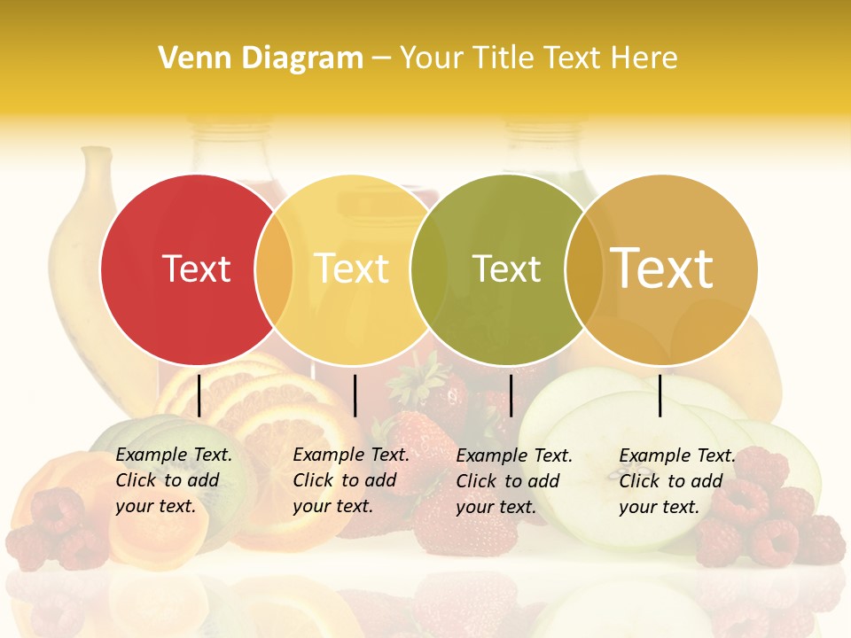 Vegetarian Bottle Beverage PowerPoint Template