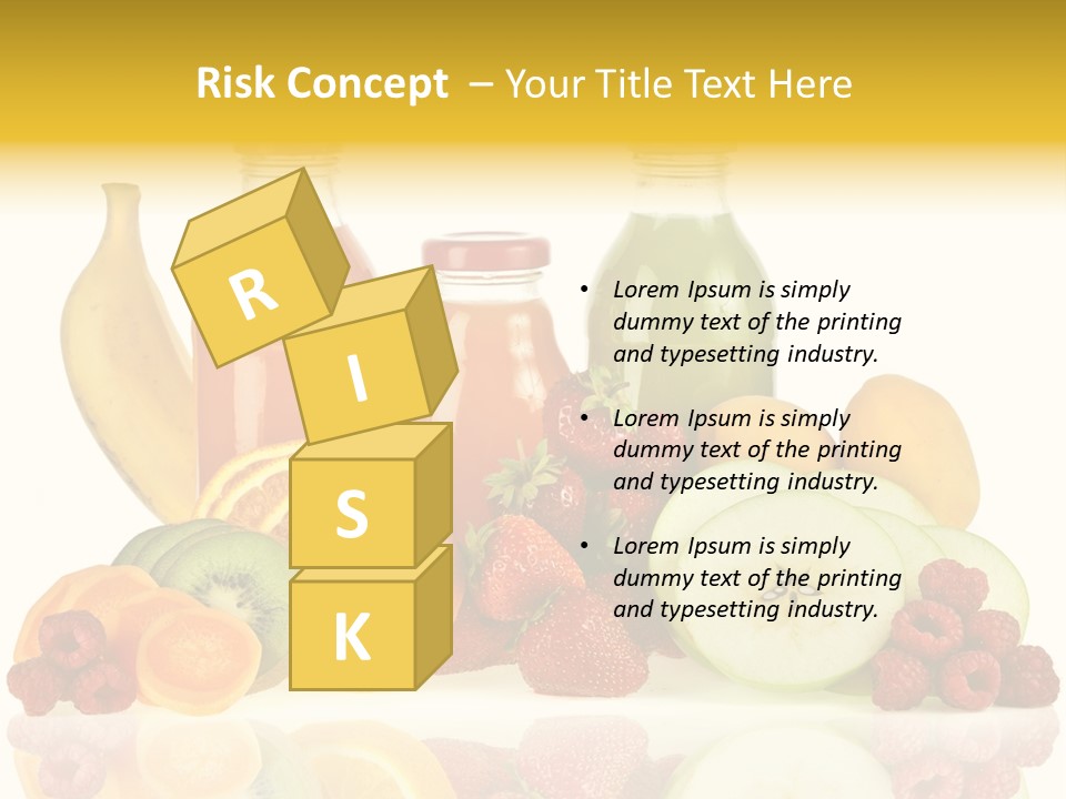 Vegetarian Bottle Beverage PowerPoint Template