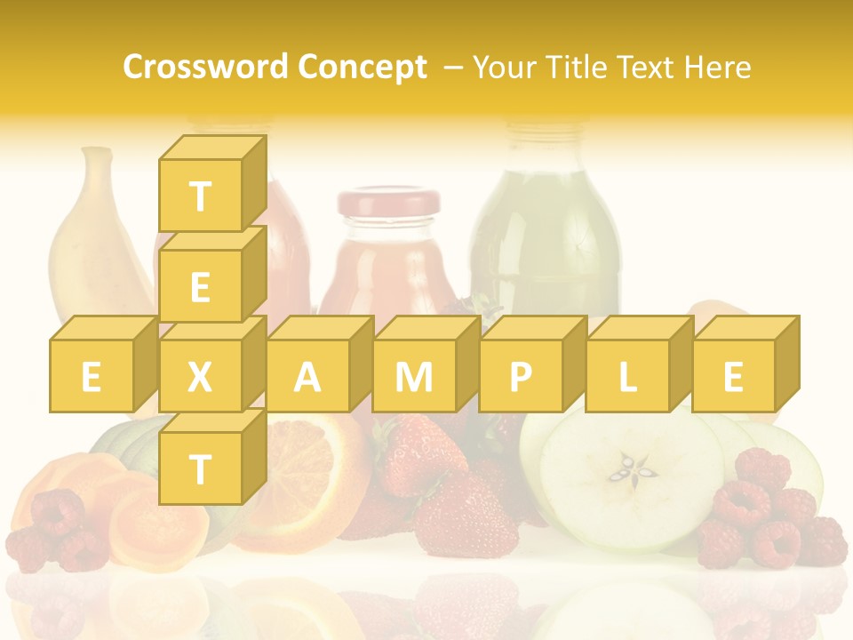 Vegetarian Bottle Beverage PowerPoint Template