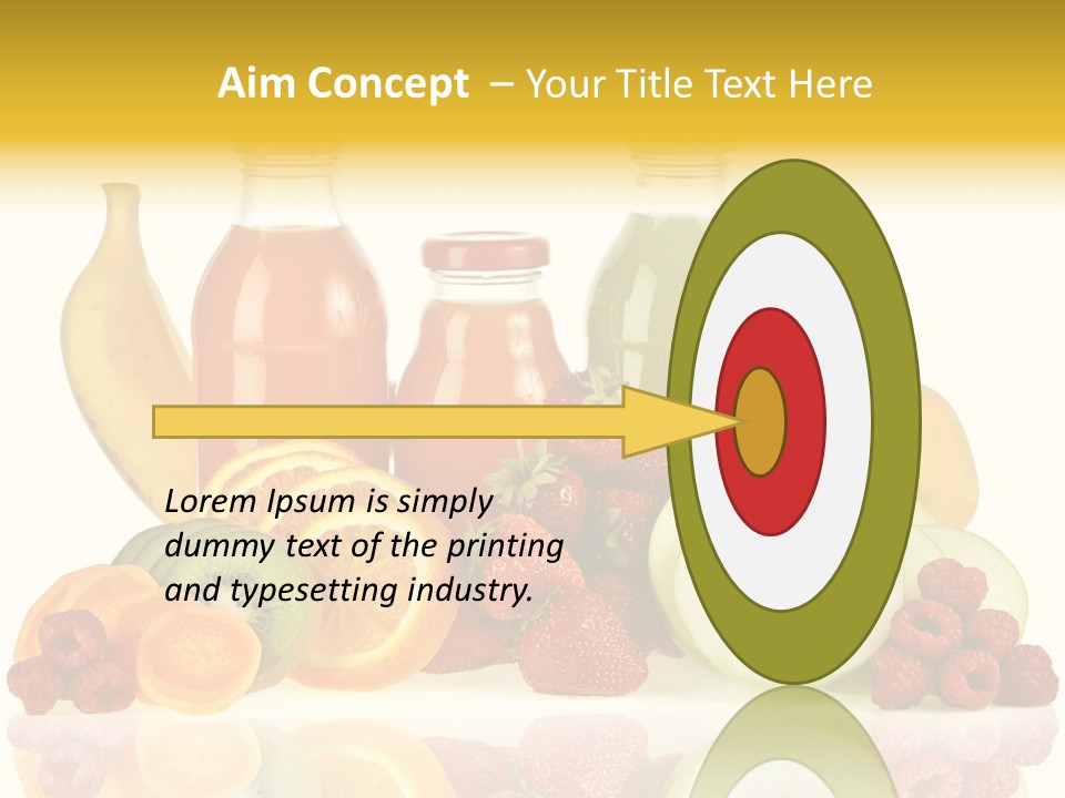 Vegetarian Bottle Beverage PowerPoint Template