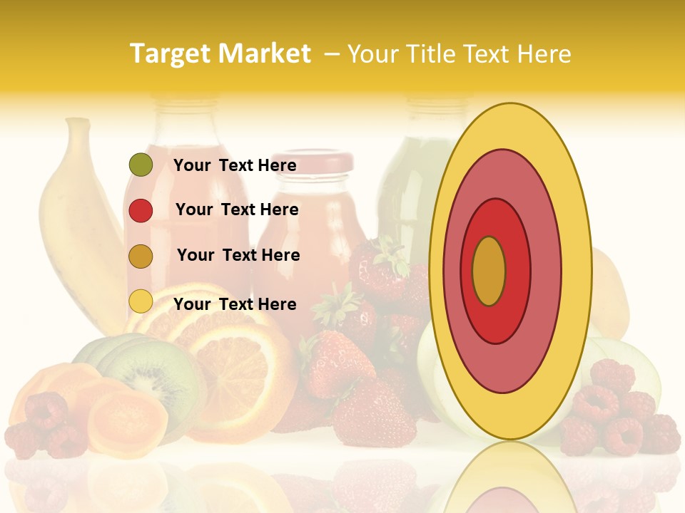 Vegetarian Bottle Beverage PowerPoint Template