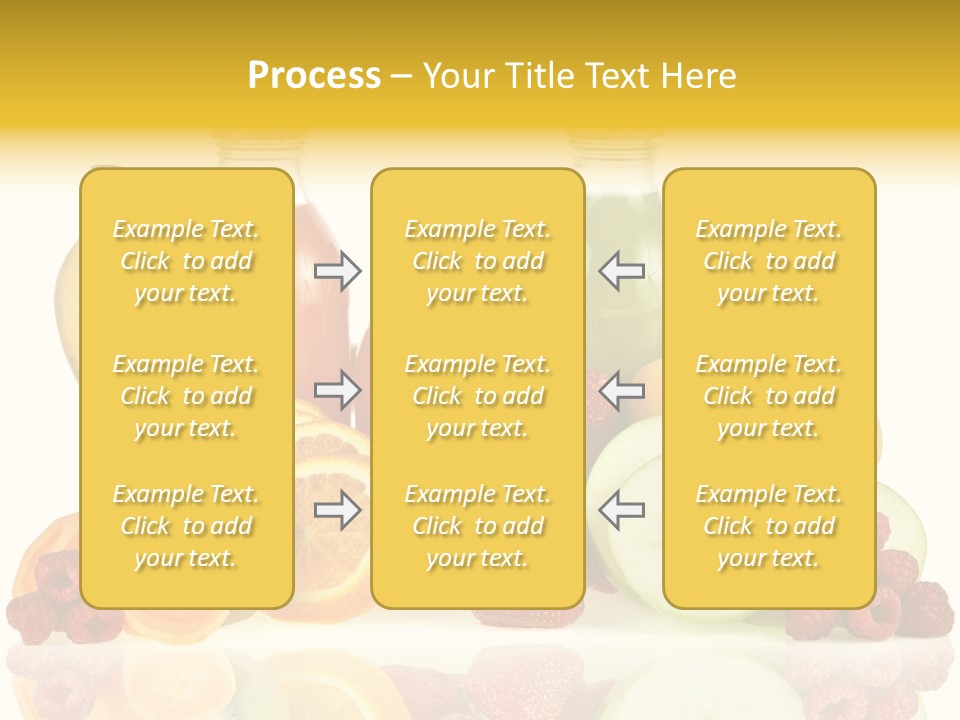 Vegetarian Bottle Beverage PowerPoint Template