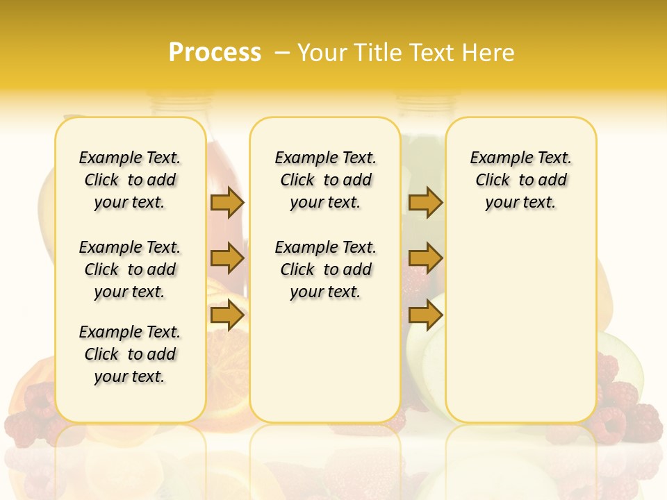 Vegetarian Bottle Beverage PowerPoint Template