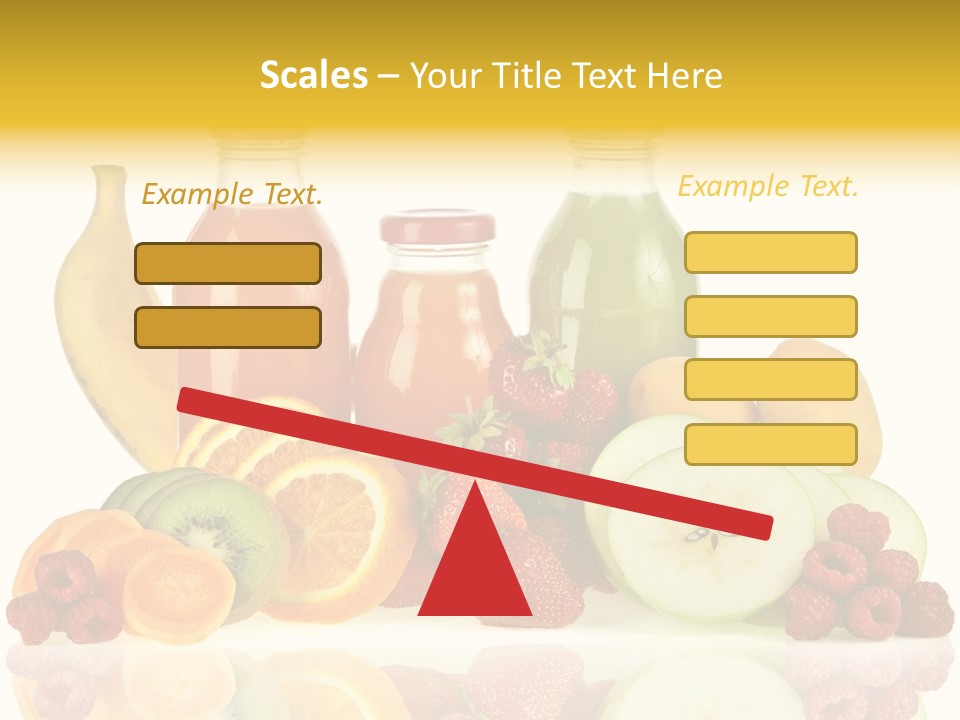 Vegetarian Bottle Beverage PowerPoint Template