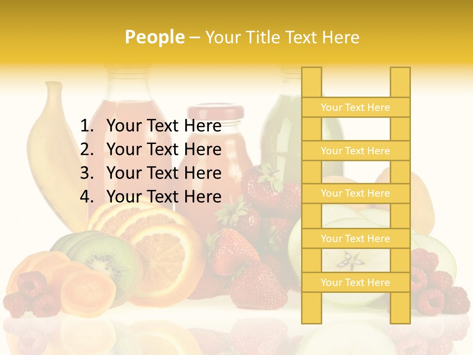 Vegetarian Bottle Beverage PowerPoint Template