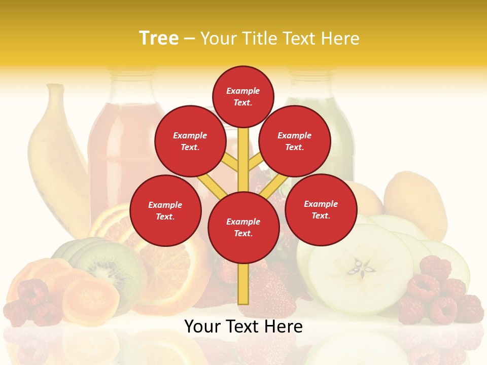 Vegetarian Bottle Beverage PowerPoint Template