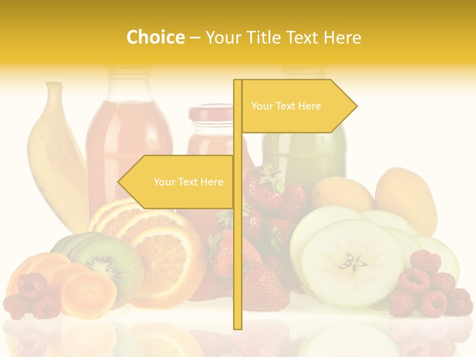 Vegetarian Bottle Beverage PowerPoint Template