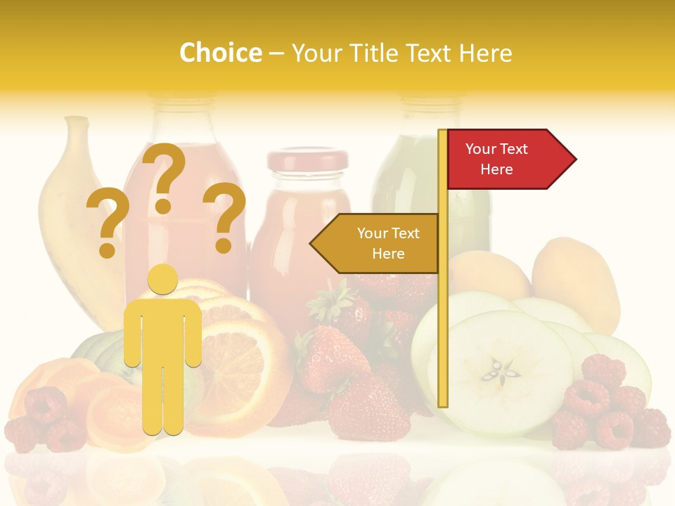 Vegetarian Bottle Beverage PowerPoint Template