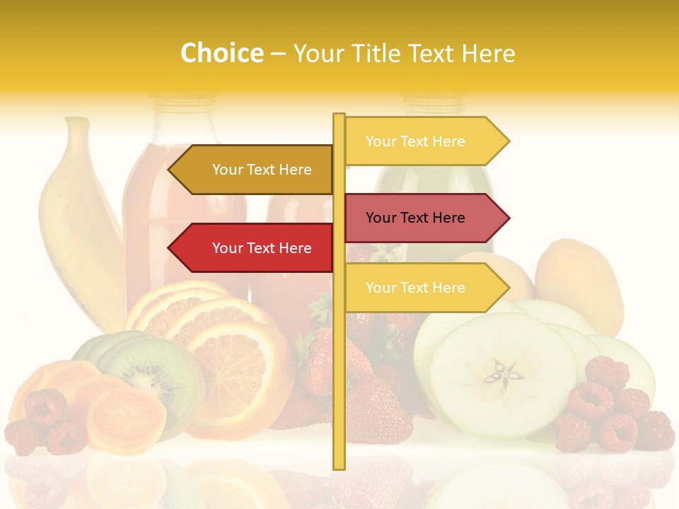 Vegetarian Bottle Beverage PowerPoint Template