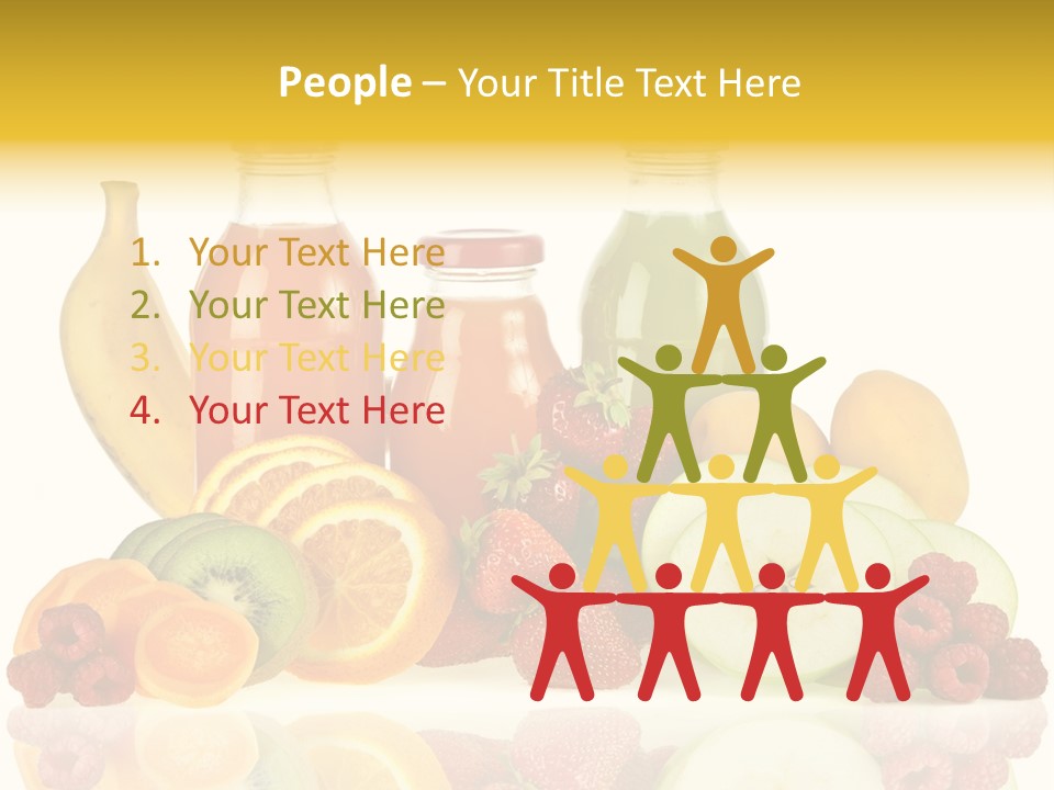 Vegetarian Bottle Beverage PowerPoint Template