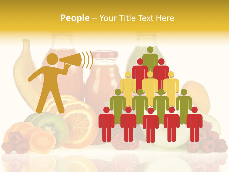 Vegetarian Bottle Beverage PowerPoint Template