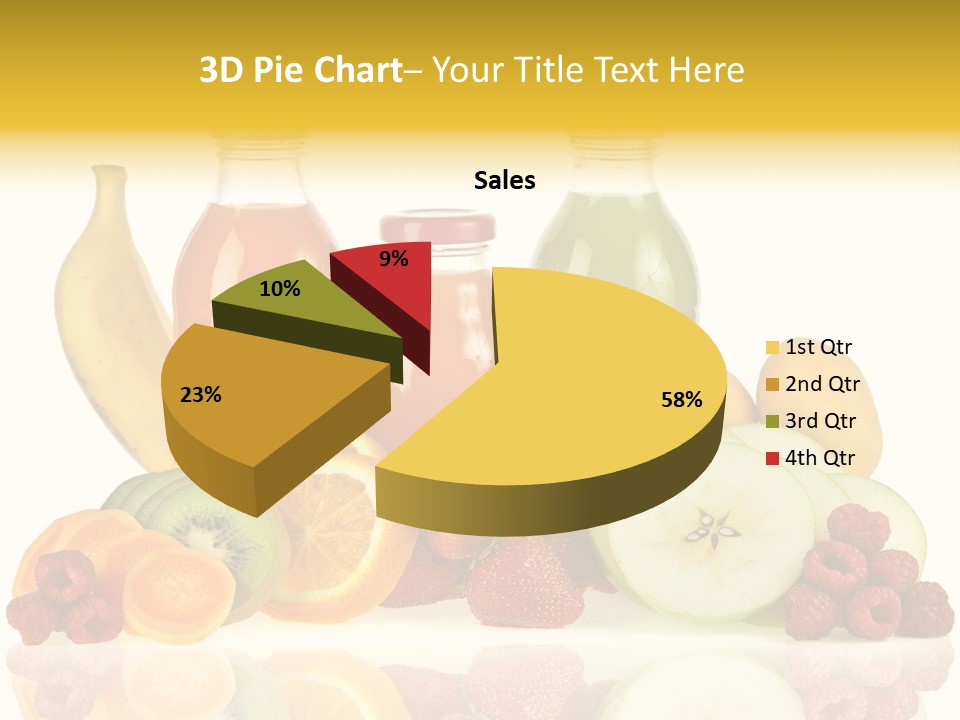 Vegetarian Bottle Beverage PowerPoint Template