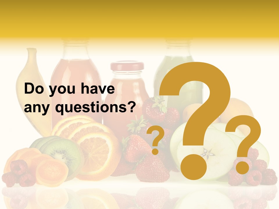 Vegetarian Bottle Beverage PowerPoint Template