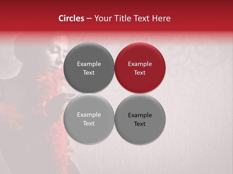Flower Burlesque Wall PowerPoint Template