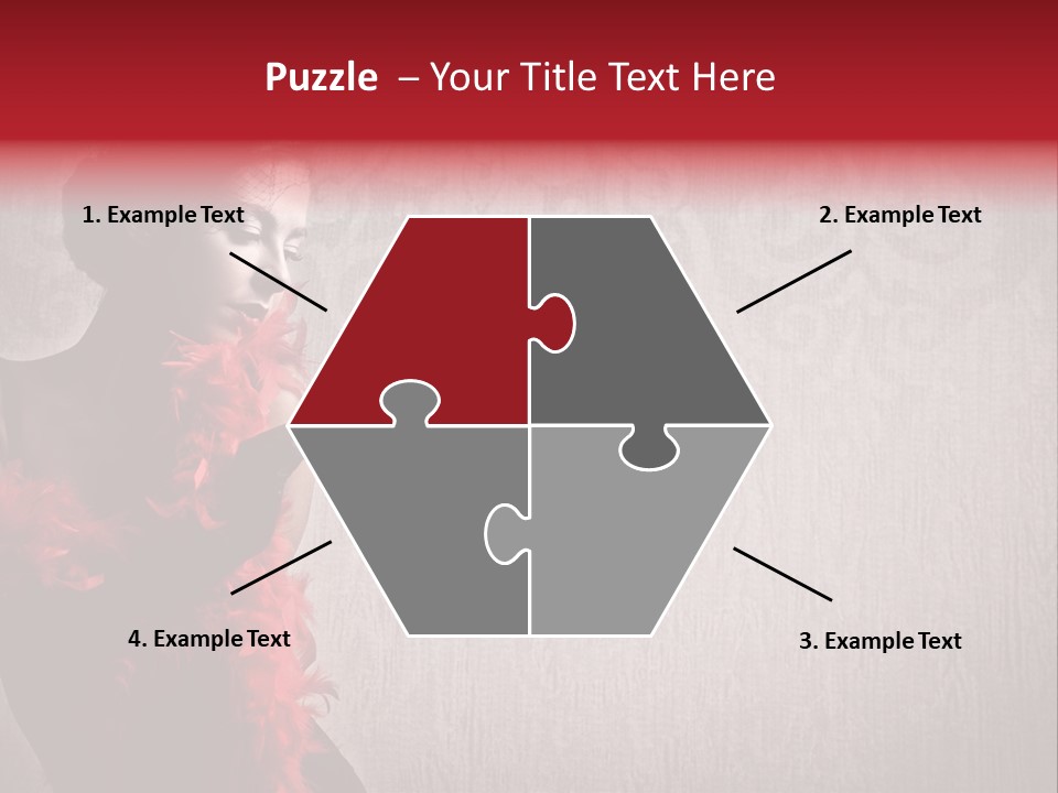 Flower Burlesque Wall PowerPoint Template