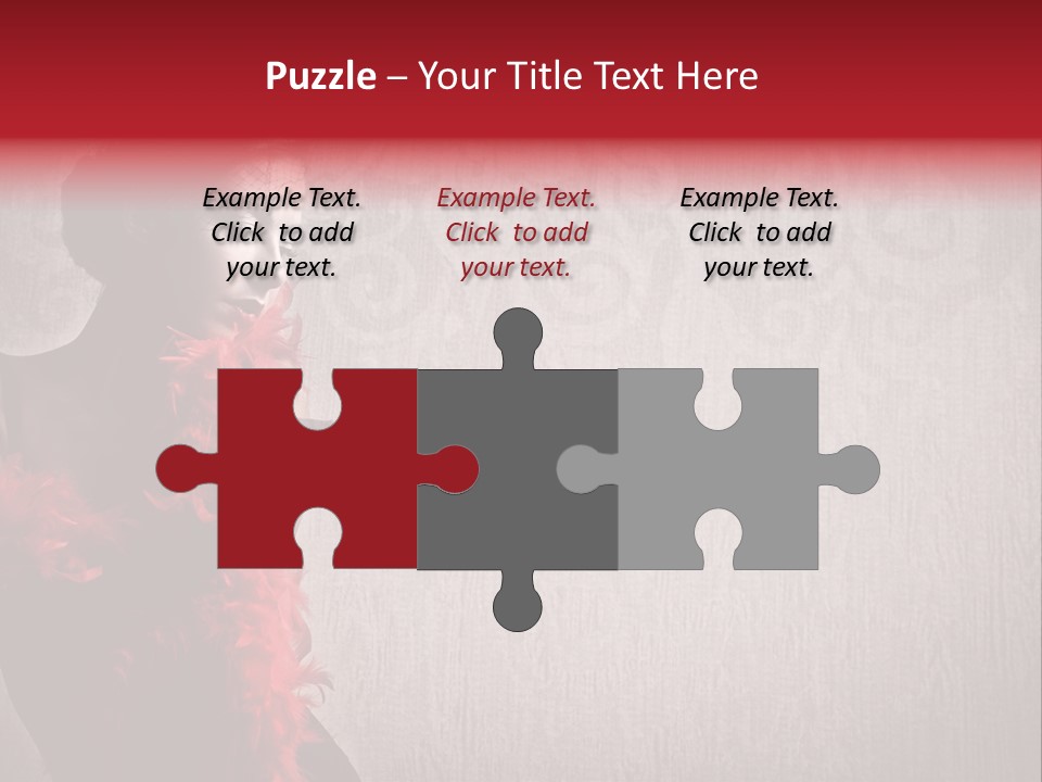 Flower Burlesque Wall PowerPoint Template