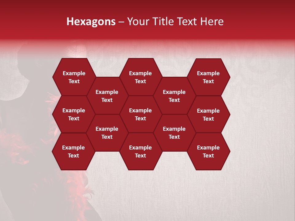 Flower Burlesque Wall PowerPoint Template