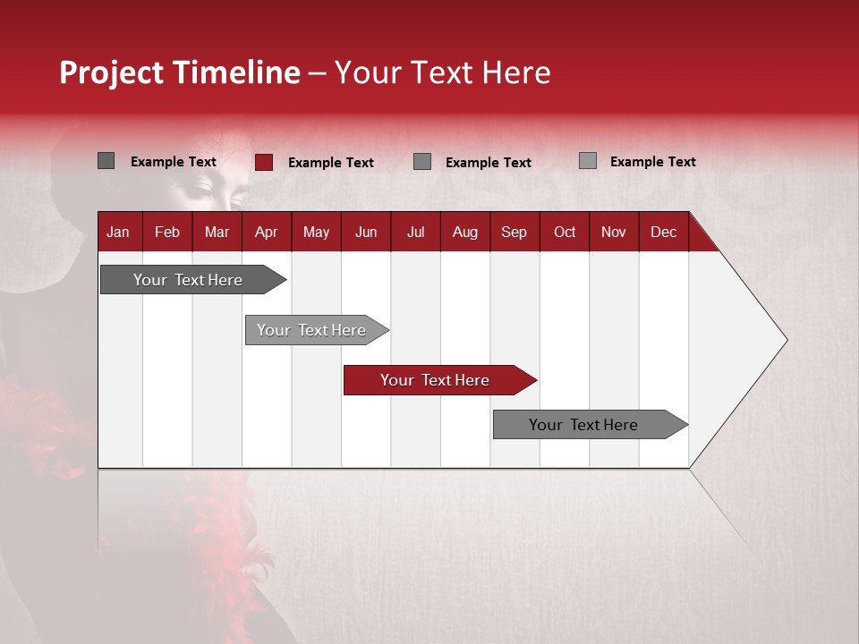 Flower Burlesque Wall PowerPoint Template