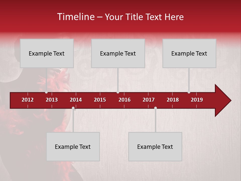 Flower Burlesque Wall PowerPoint Template