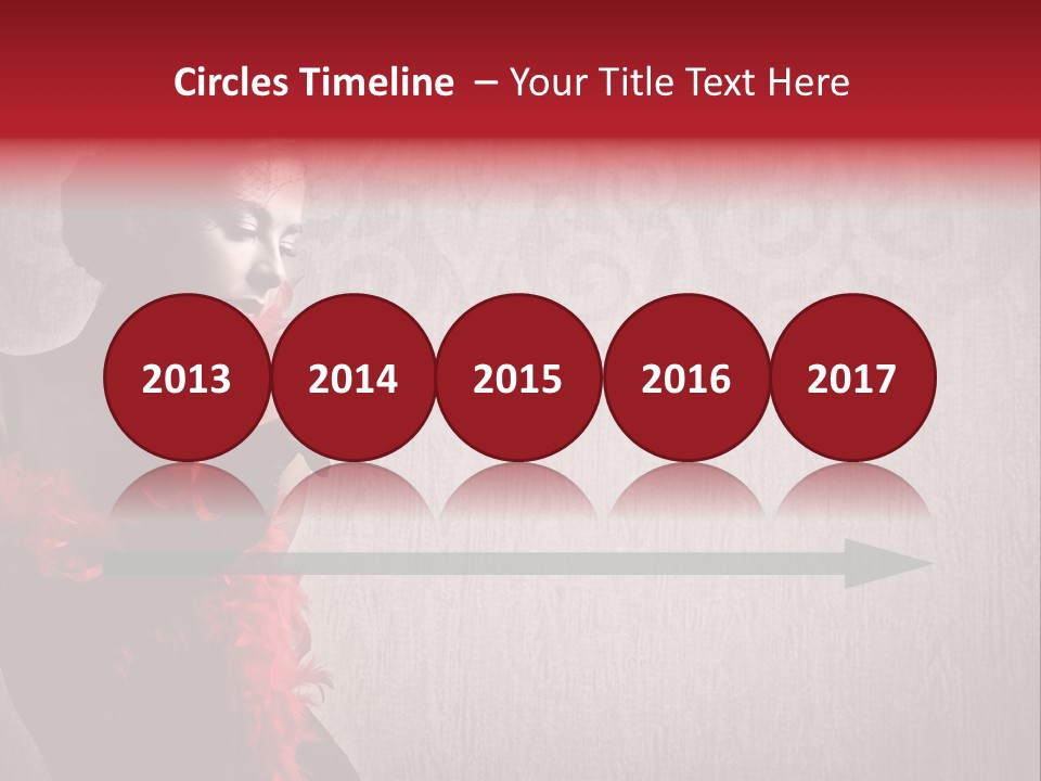 Flower Burlesque Wall PowerPoint Template