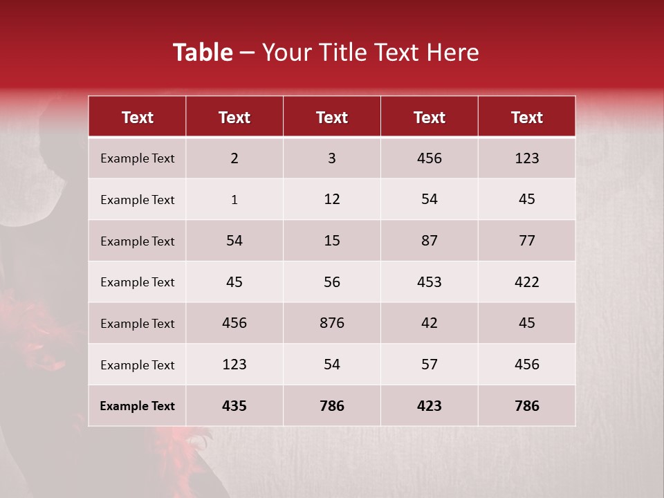 Flower Burlesque Wall PowerPoint Template