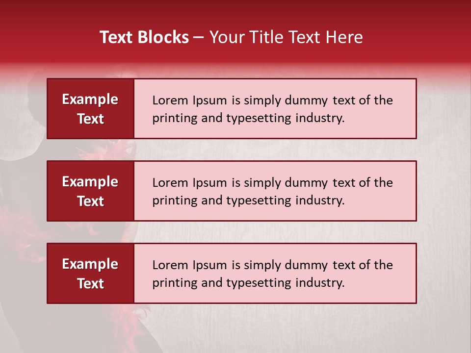 Flower Burlesque Wall PowerPoint Template