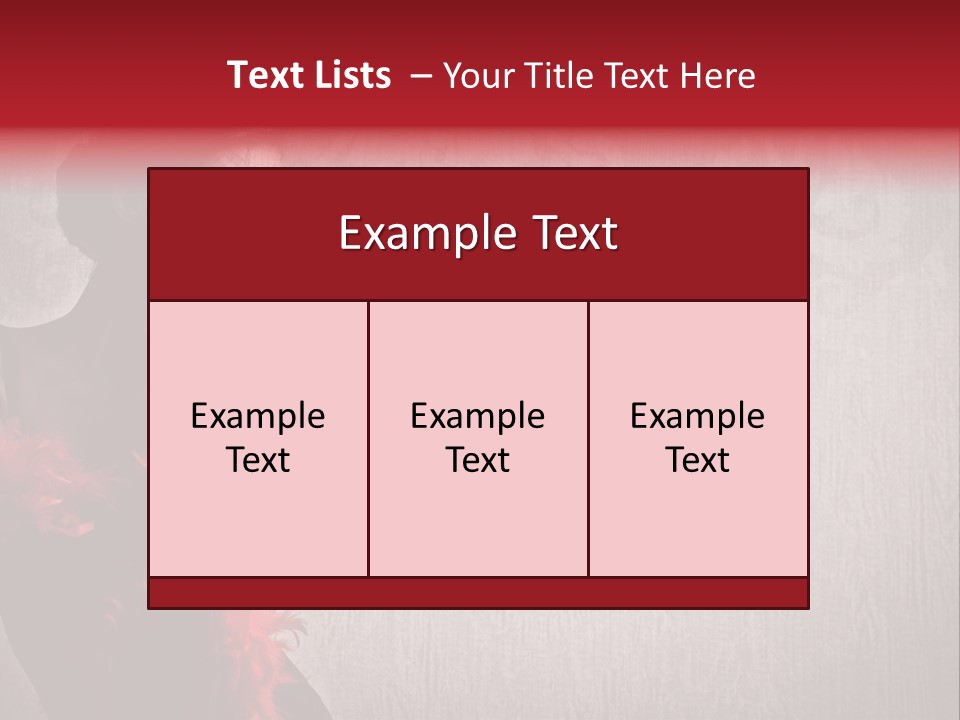 Flower Burlesque Wall PowerPoint Template
