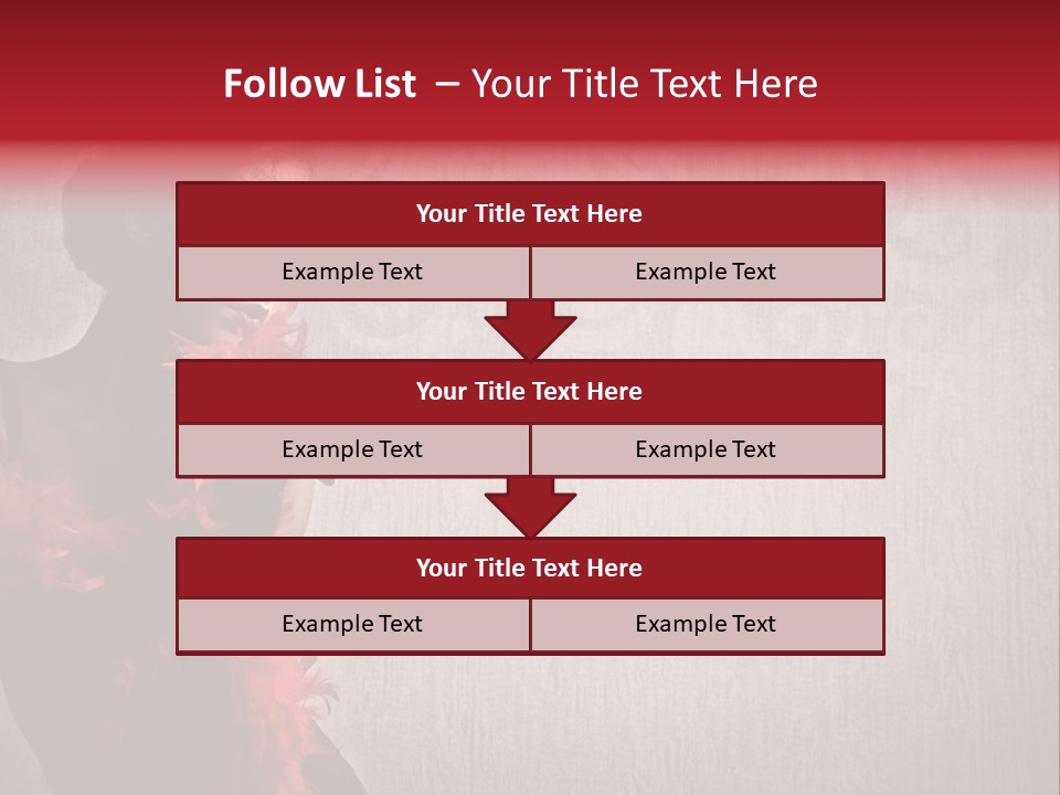 Flower Burlesque Wall PowerPoint Template