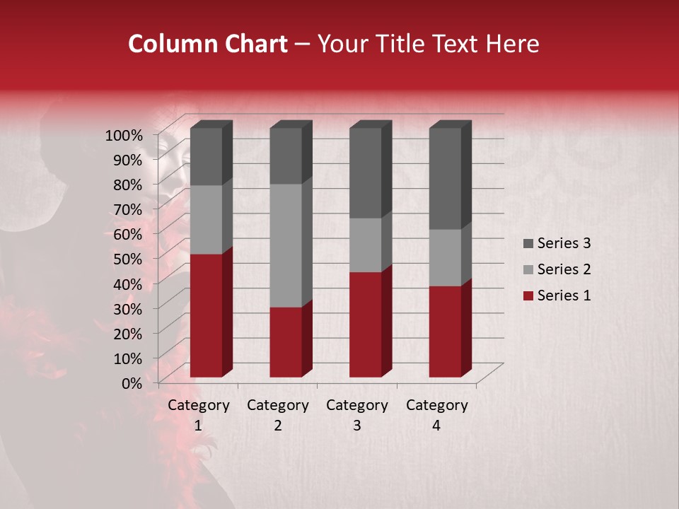 Flower Burlesque Wall PowerPoint Template