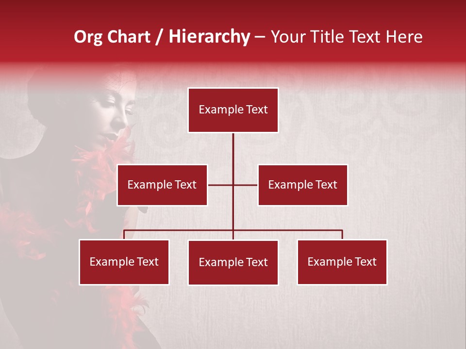 Flower Burlesque Wall PowerPoint Template