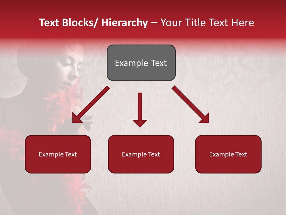 Flower Burlesque Wall PowerPoint Template