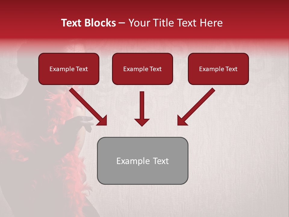 Flower Burlesque Wall PowerPoint Template