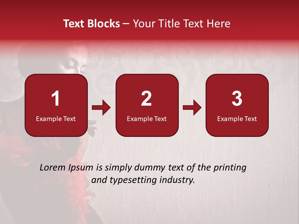 Flower Burlesque Wall PowerPoint Template